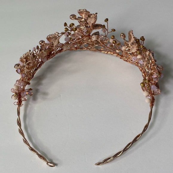 Gold & Pink Gem Crown (Size OS) - Picture 5 of 6